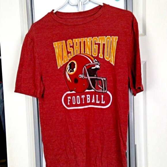 Majestic Washington Redskins Men's Tee Sm Red Washington Football Commanders NFL - Picture 1 of 9